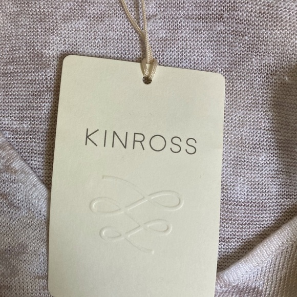 Kinross 100% Linen Tropical Print Dress in Pelican Multi NWT - Picture 11 of 14